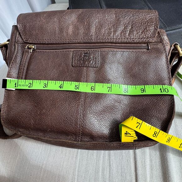 Vintage Rowallan Brown Leather Saddle-Bag Crossbody – Made in Scotland - Picture 3 of 14